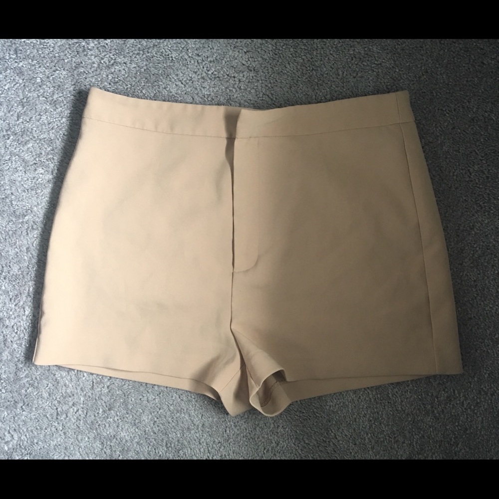 High waisted nude shorts